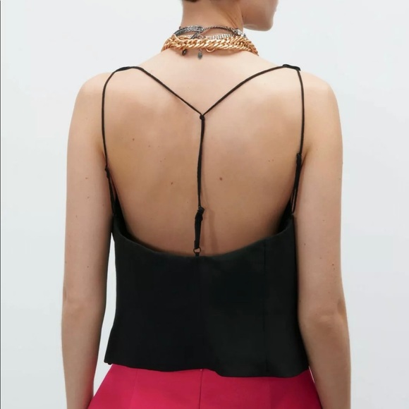 Zara Black Combination Velvet Vest - Picture 11 of 11